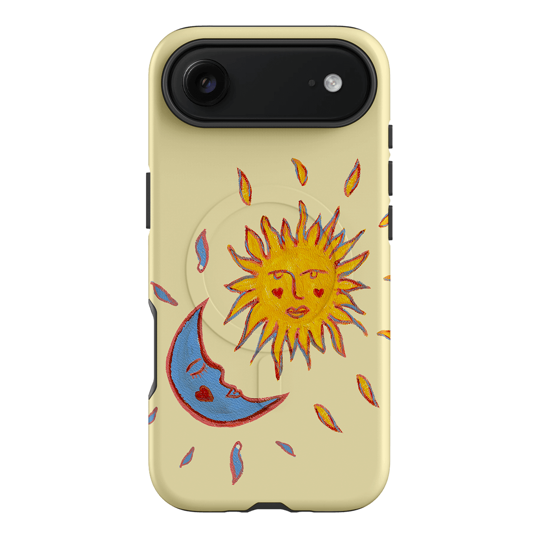 Sun & Moon Yellow Printed Phone Cases iPhone 17 Air / Armoured MagSafe by BG. Studio - The Dairy