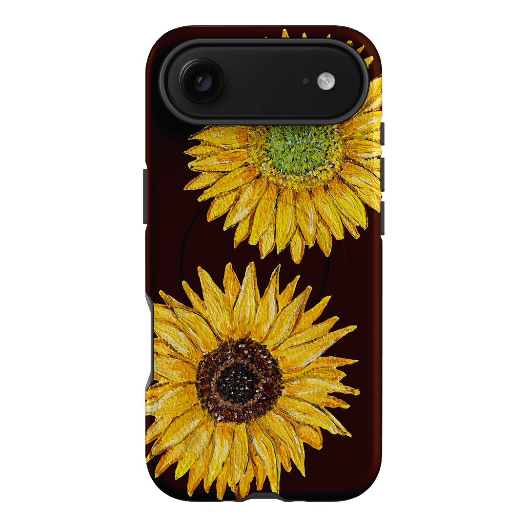 Sunflower Brown Printed Phone Cases iPhone 17 Air / Armoured MagSafe by BG. Studio - The Dairy