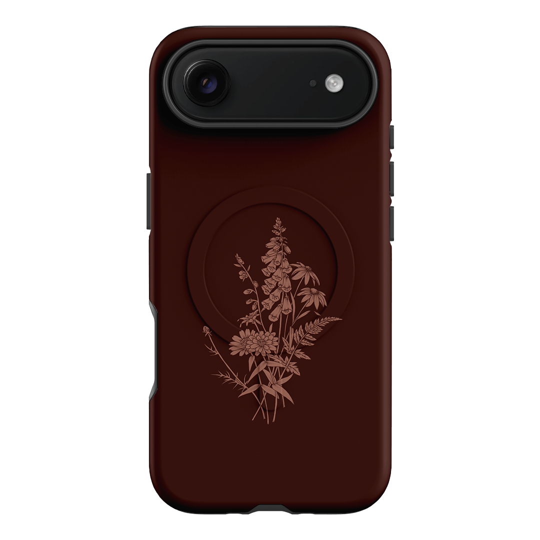 Wildflowers Mocha Printed Phone Cases iPhone 17 Air / Armoured MagSafe by Typoflora - The Dairy
