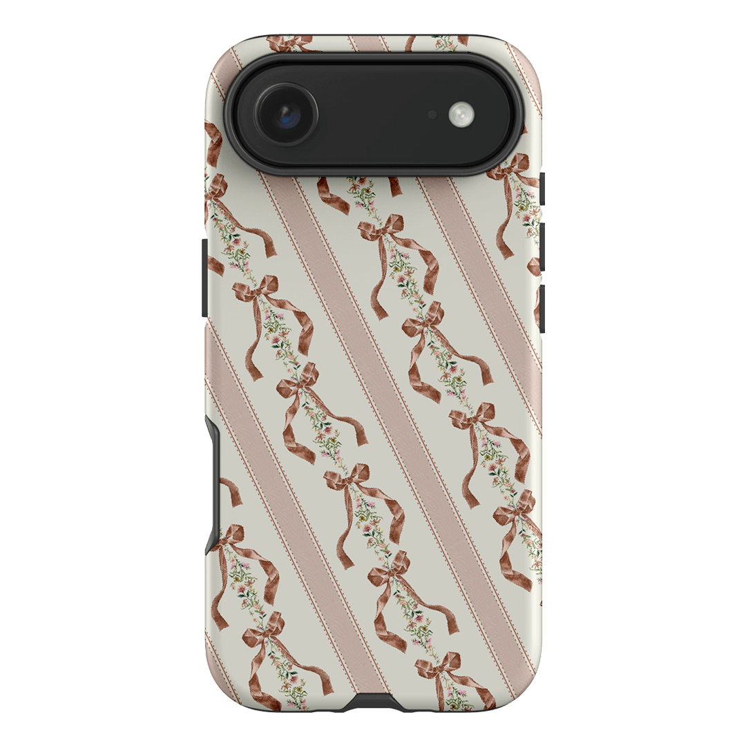 Bow Stripe Printed Phone Cases iPhone 17 Air / Armoured by Veronica Tucker - The Dairy