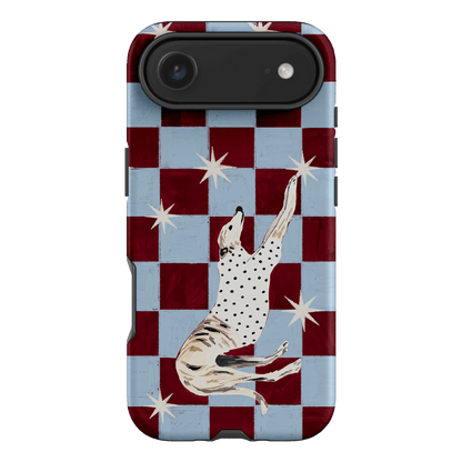 Check Greyhound Blue Printed Phone Cases iPhone 17 Air / Armoured by Lisa Hu - The Dairy