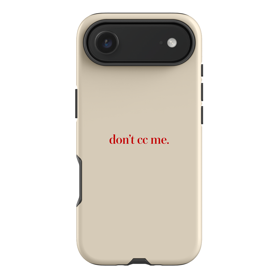 Don't CC Me Red Printed Phone Cases iPhone 17 Air / Armoured by The Dairy - The Dairy