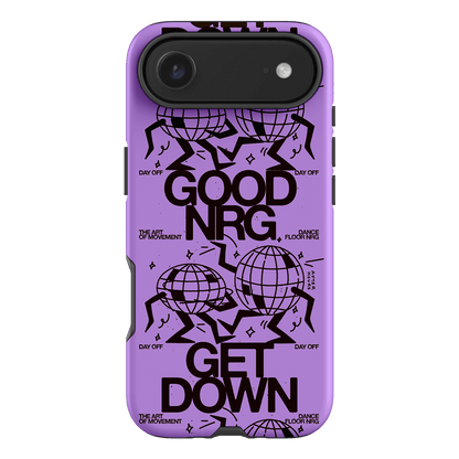 Good Energy in Purple Printed Phone Cases iPhone 17 Air / Armoured by After Hours - The Dairy