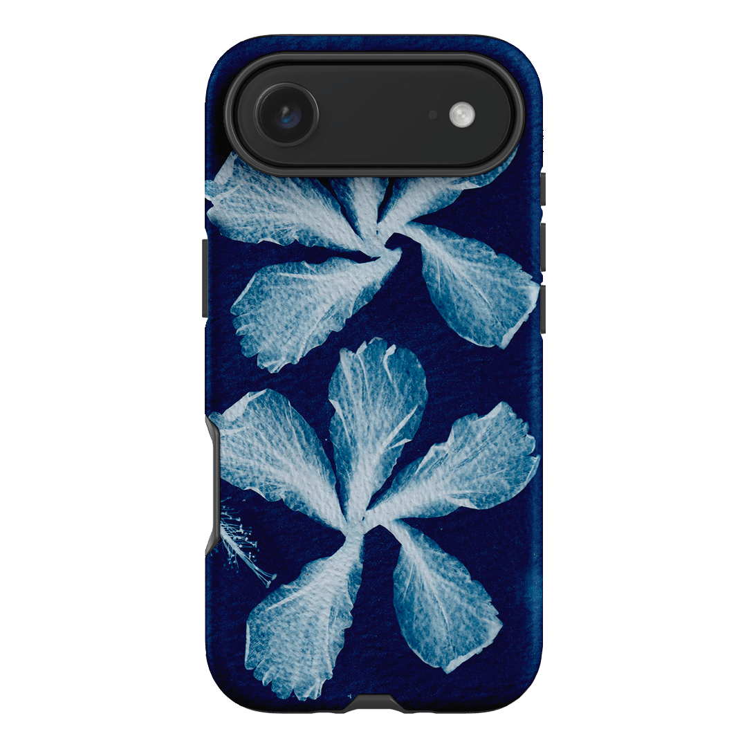Hibiscus Cyanotype Printed Phone Cases iPhone 17 Air / Armoured by Sally Hungerford - The Dairy