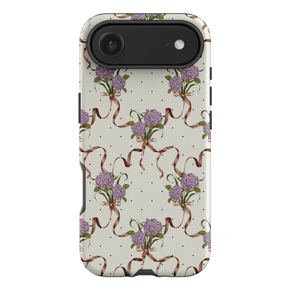 Hydrangea Ribbon Printed Phone Cases iPhone 17 Air / Armoured by Veronica Tucker - The Dairy