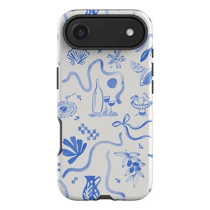 Mediterranean Wave Printed Phone Cases iPhone 17 Air / Armoured by Charlie Taylor - The Dairy