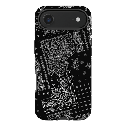 Paisley Noir Printed Phone Cases iPhone 17 Air / Armoured by The Dairy - The Dairy