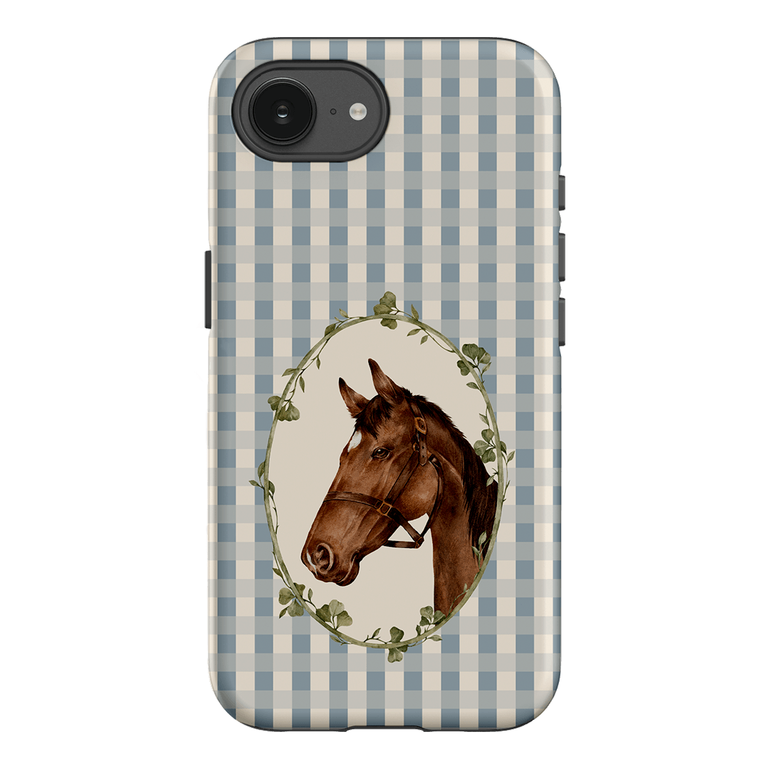 Gingham Horse Printed Phone Cases iPhone 17E / Armoured by Kasiags Art - The Dairy