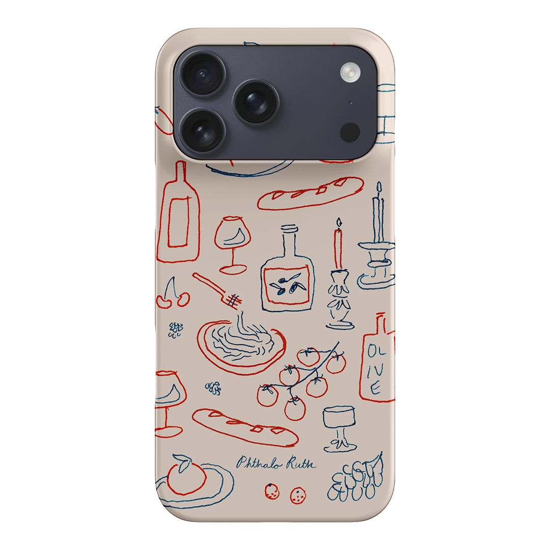 Italian Fare Printed Phone Cases iPhone 17 Pro Max / Snap by Phthalo Ruth - The Dairy