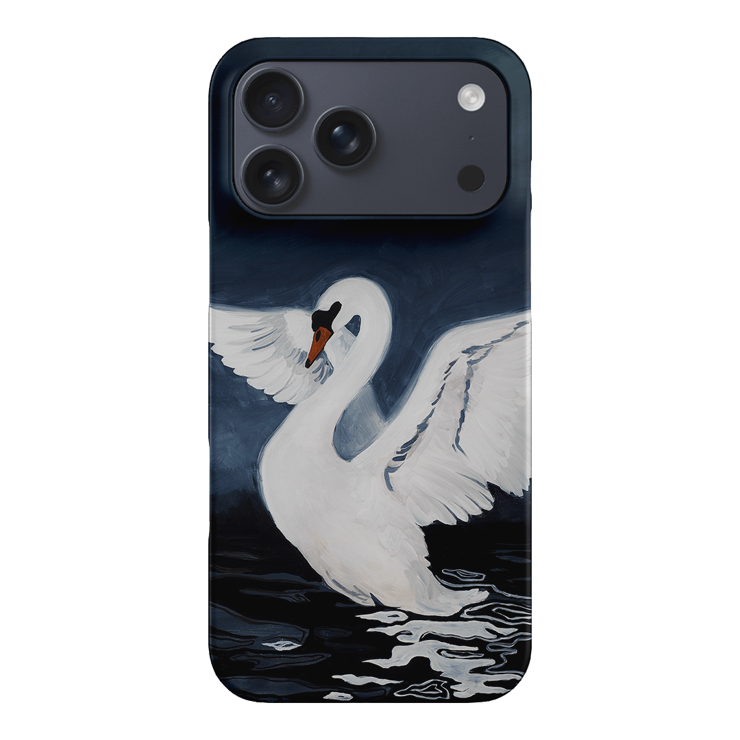 Midnight Swan Printed Phone Cases iPhone 17 Pro Max / Snap by Lisa Hu - The Dairy