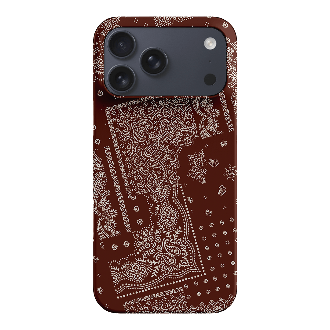 Paisley Cinnamon Printed Phone Cases iPhone 17 Pro Max / Snap by The Dairy - The Dairy