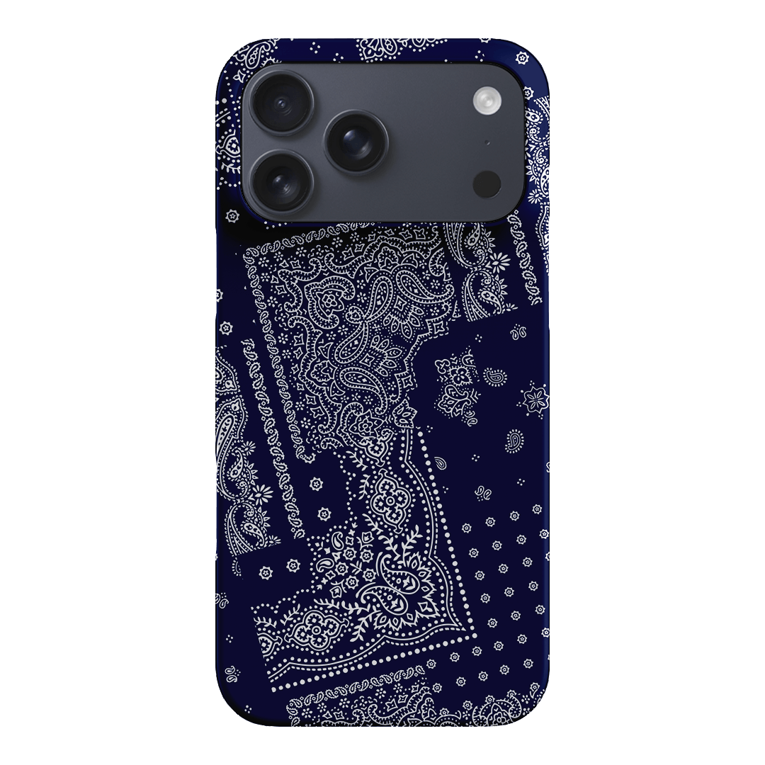Paisley Indigo Printed Phone Cases iPhone 17 Pro Max / Snap by The Dairy - The Dairy