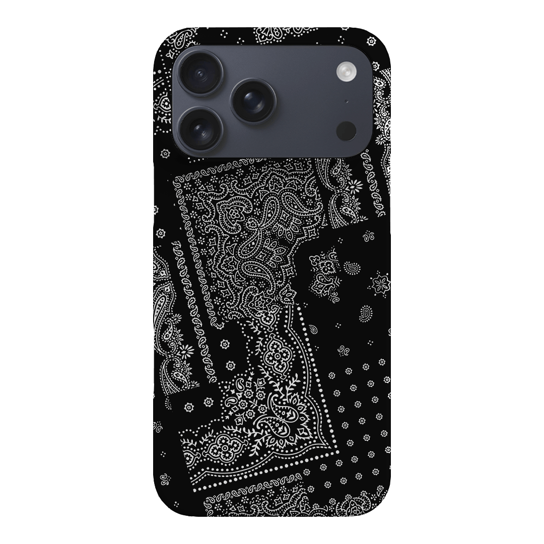 Paisley Noir Printed Phone Cases iPhone 17 Pro Max / Snap by The Dairy - The Dairy