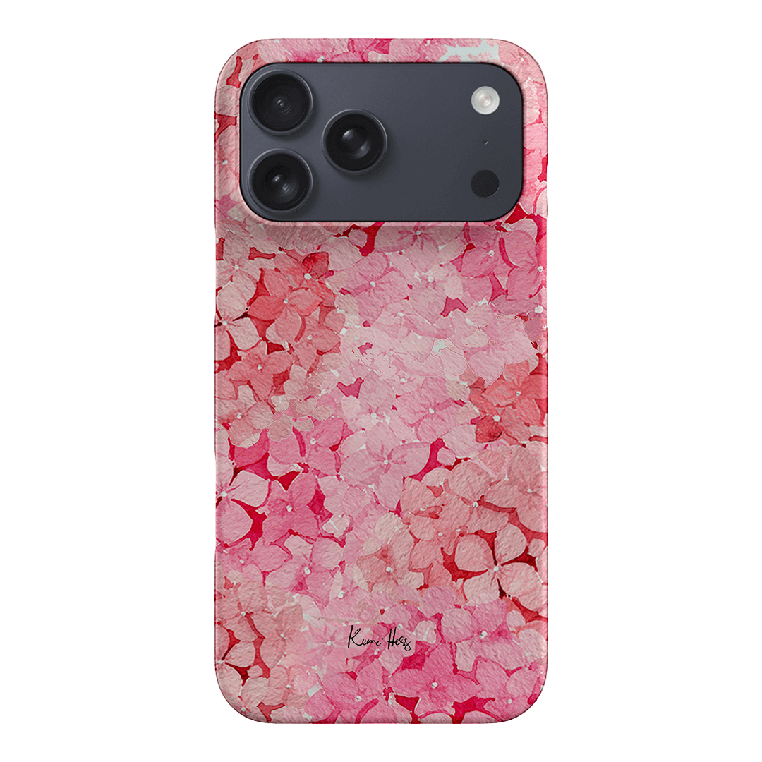 Hydrangea Pink Printed Phone Cases iPhone 17 Pro Max / Snap by Kerrie Hess - The Dairy
