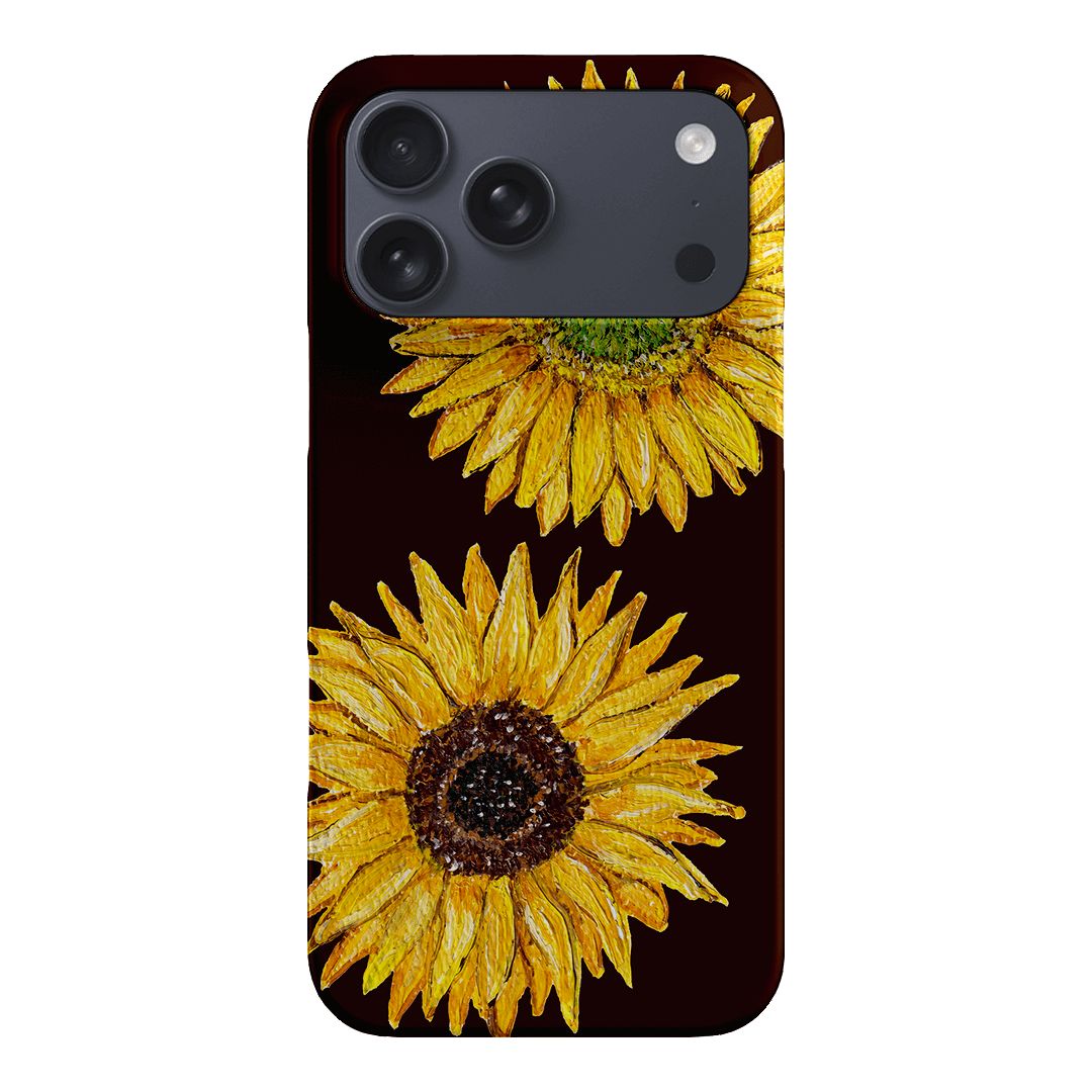 Sunflower Brown Printed Phone Cases iPhone 17 Pro Max / Snap by BG. Studio - The Dairy