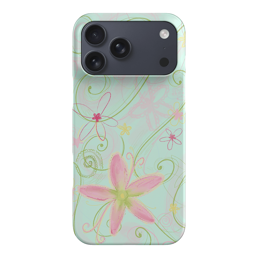 Swirl Blue Printed Phone Cases iPhone 17 Pro Max / Snap by Kayla Carr - The Dairy
