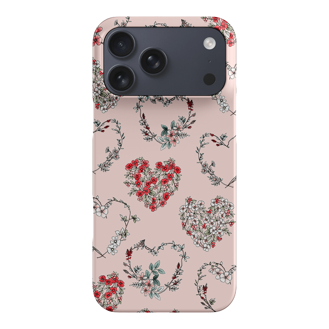 Wild Heart Wreath Printed Phone Cases iPhone 17 Pro Max / Snap by Typoflora - The Dairy