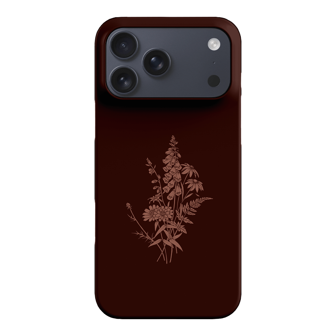 Wildflowers Mocha Printed Phone Cases iPhone 17 Pro Max / Snap by Typoflora - The Dairy