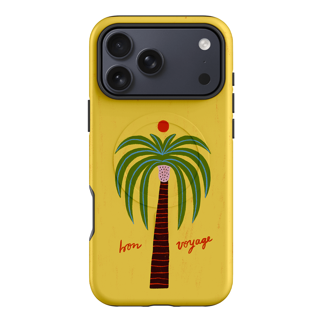 Bon Voyage Yellow Printed Phone Cases iPhone 17 Pro Max / Armoured MagSafe by Marie Faurrite - The Dairy