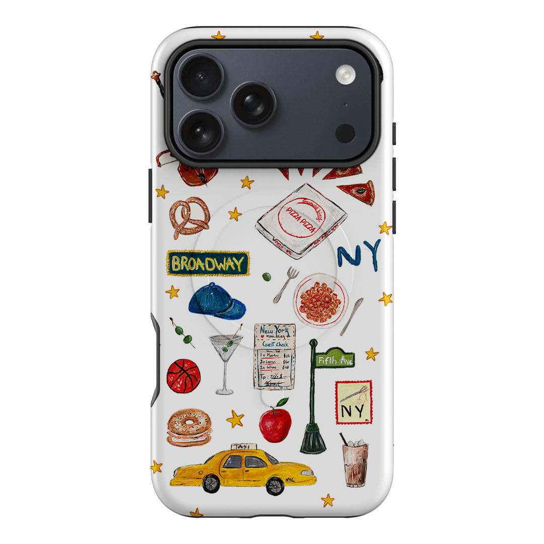 NYC White Printed Phone Cases iPhone 17 Pro Max / Armoured MagSafe by BG. Studio - The Dairy