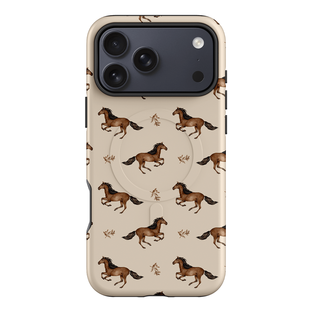 Running Horse Printed Phone Cases iPhone 17 Pro Max / Armoured MagSafe by Kasiags Art - The Dairy
