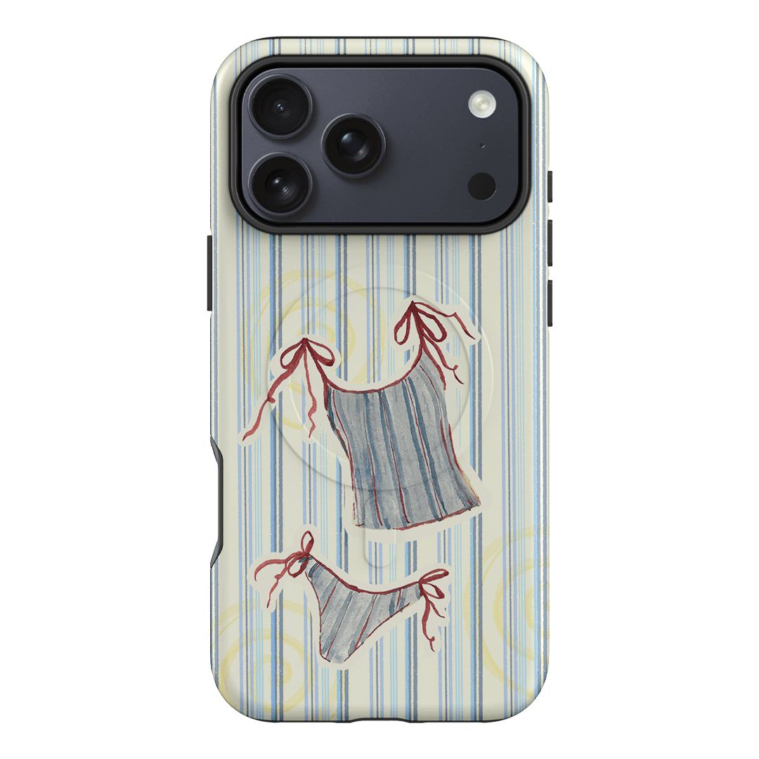 Stripe Tankini Printed Phone Cases iPhone 17 Pro Max / Armoured MagSafe by Kayla Carr - The Dairy