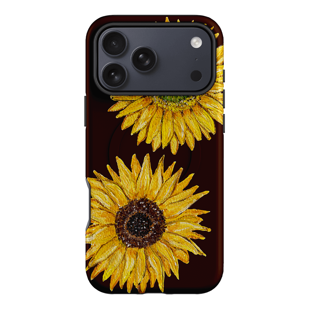 Sunflower Brown Printed Phone Cases iPhone 17 Pro Max / Armoured MagSafe by BG. Studio - The Dairy