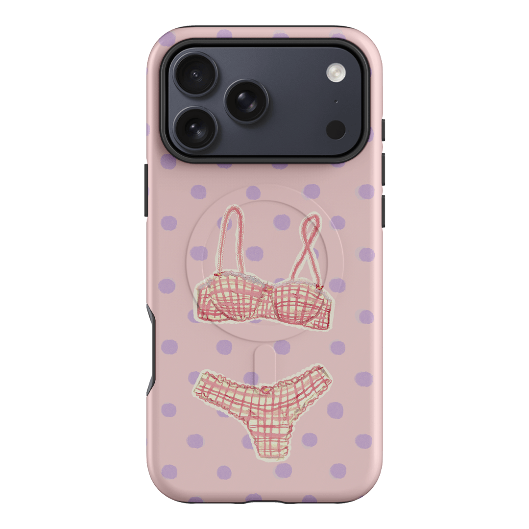 Vintage Gingham Printed Phone Cases iPhone 17 Pro Max / Armoured MagSafe by Kayla Carr - The Dairy