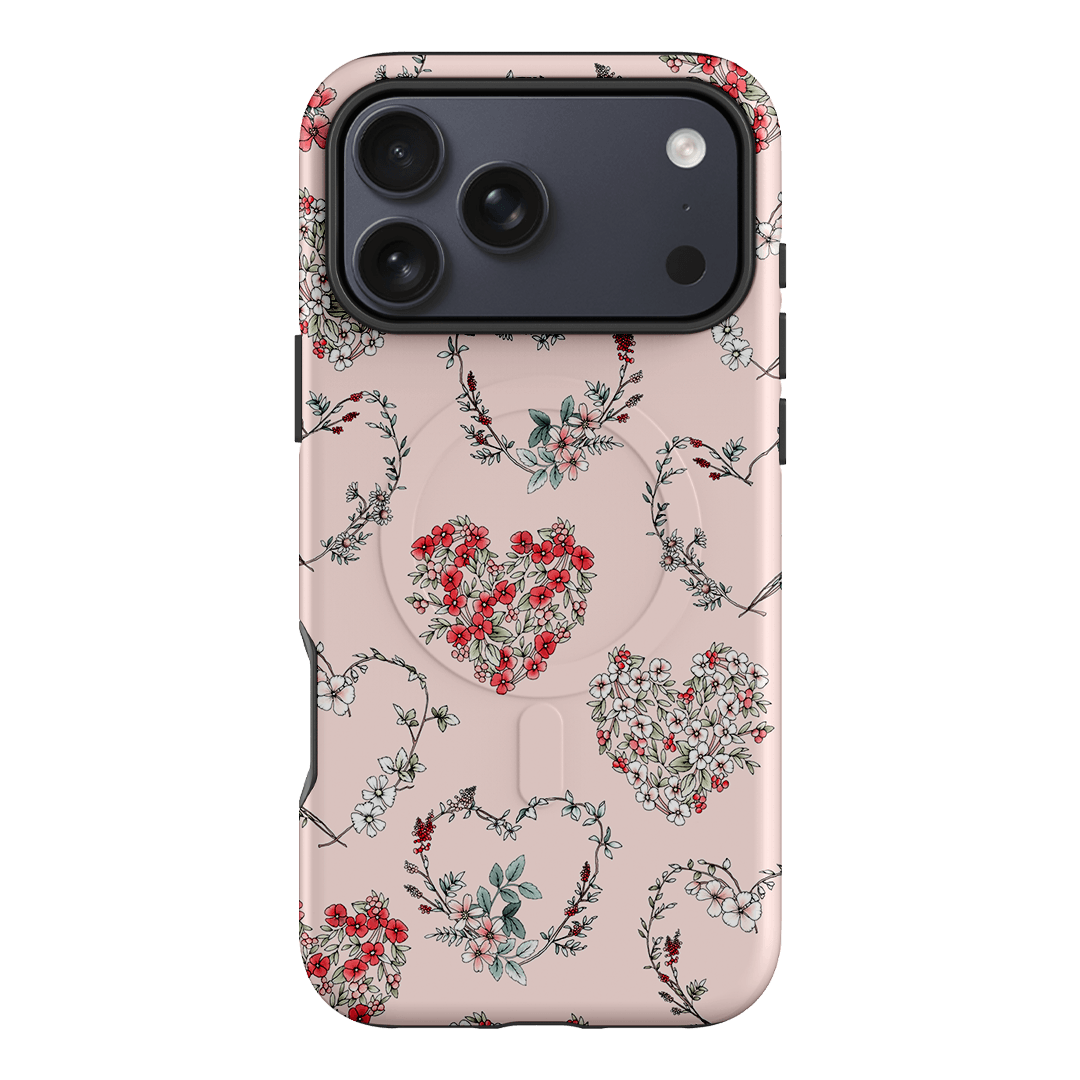 Wild Heart Wreath Printed Phone Cases iPhone 17 Pro Max / Armoured MagSafe by Typoflora - The Dairy