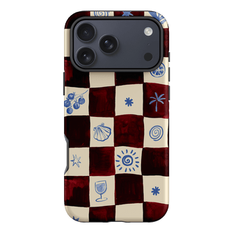 Afternoon Mezze Maroon Printed Phone Cases iPhone 17 Pro Max / Armoured by Charlie Taylor - The Dairy