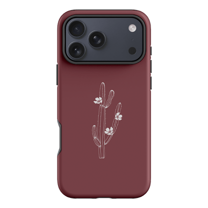 Cactus Flower Printed Phone Cases iPhone 17 Pro Max / Armoured by Typoflora - The Dairy