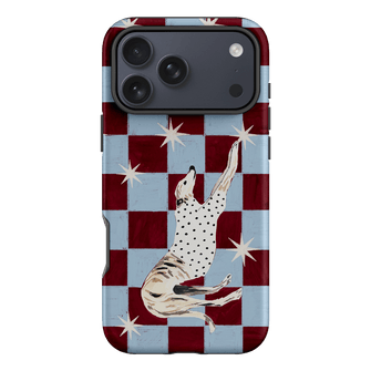 Check Greyhound Blue Printed Phone Cases iPhone 17 Pro Max / Armoured by Lisa Hu - The Dairy