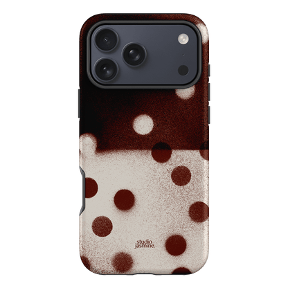 Espresso Polka Dot Printed Phone Cases iPhone 17 Pro Max / Armoured by Jasmine Dowling - The Dairy