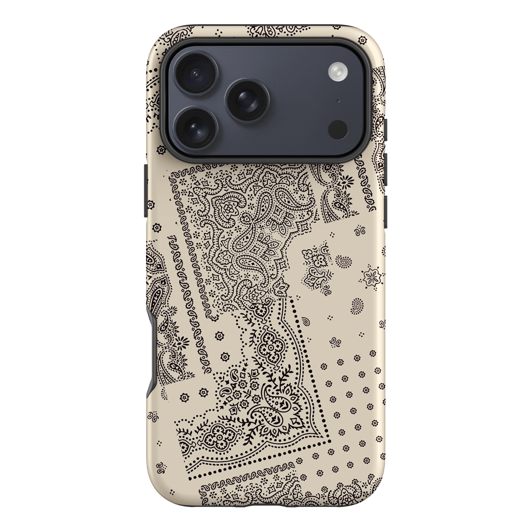 Paisley Ecru Printed Phone Cases iPhone 17 Pro Max / Armoured by The Dairy - The Dairy