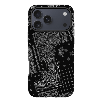 Paisley Noir Printed Phone Cases iPhone 17 Pro Max / Armoured by The Dairy - The Dairy