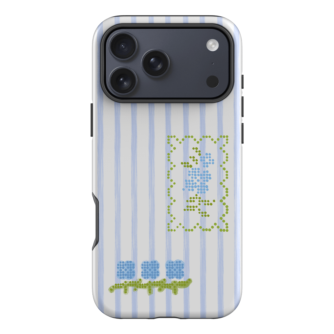 Patchwork Blue Printed Phone Cases iPhone 17 Pro Max / Armoured by Kayla Carr - The Dairy