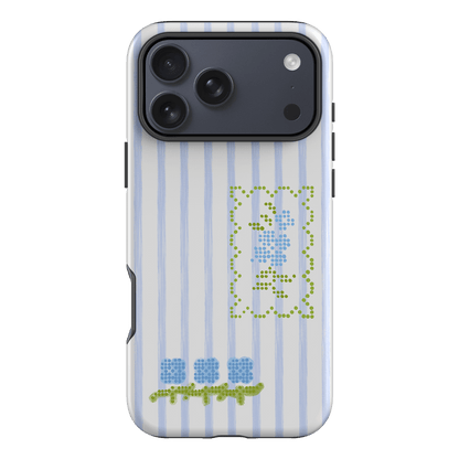 Patchwork Blue Printed Phone Cases iPhone 17 Pro Max / Armoured by Kayla Carr - The Dairy