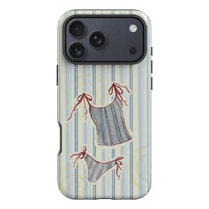 Stripe Tankini Printed Phone Cases iPhone 17 Pro Max / Armoured by Kayla Carr - The Dairy