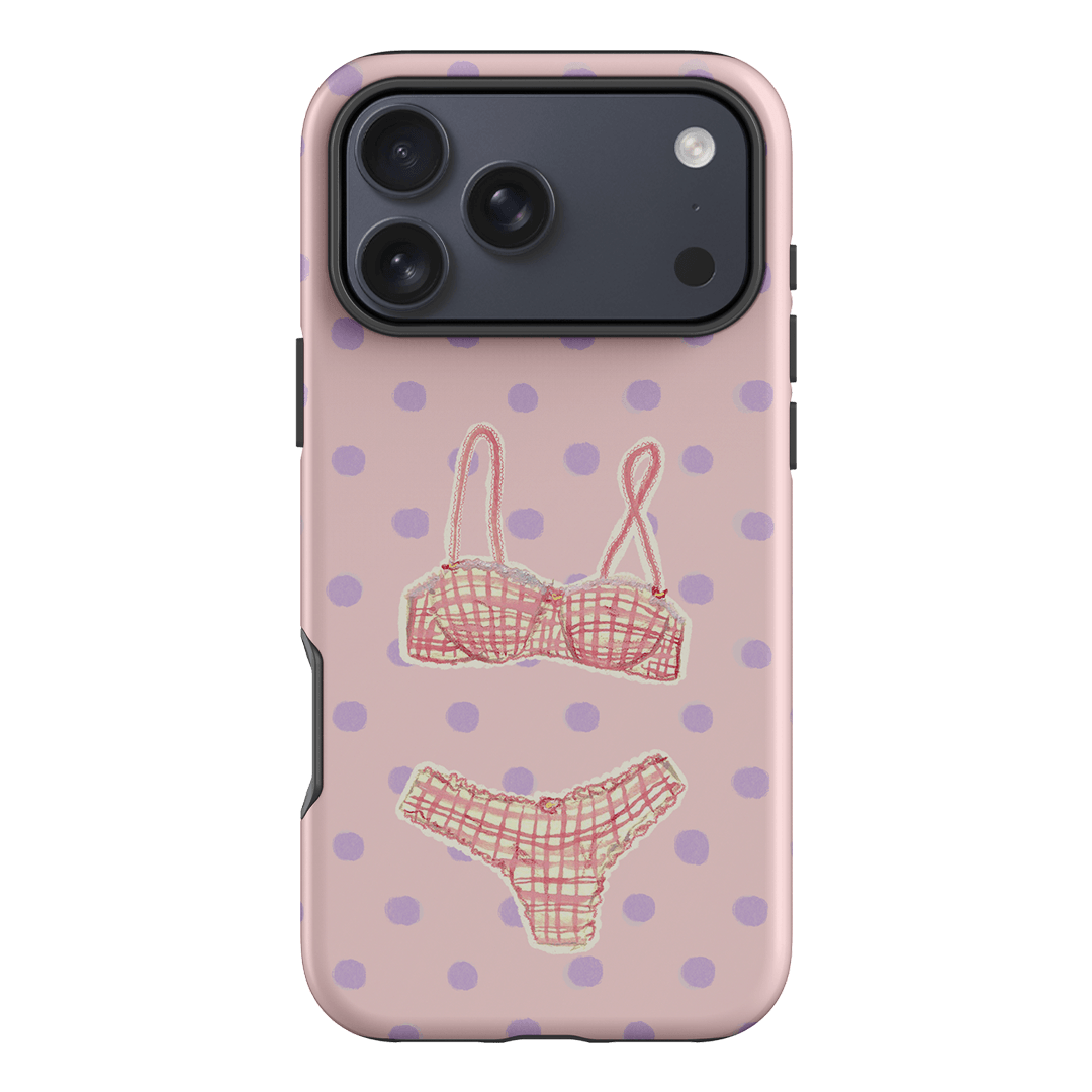 Vintage Gingham Printed Phone Cases iPhone 17 Pro Max / Armoured by Kayla Carr - The Dairy