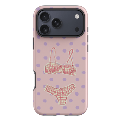 Vintage Gingham Printed Phone Cases iPhone 17 Pro Max / Armoured by Kayla Carr - The Dairy
