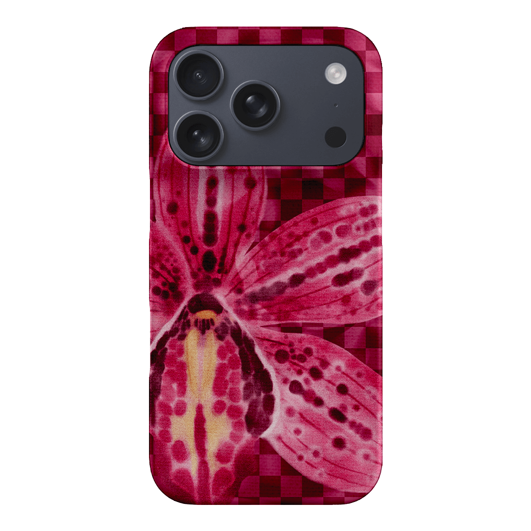 Check Orchid Printed Phone Cases iPhone 17 Pro / Snap by Sally Hungerford - The Dairy