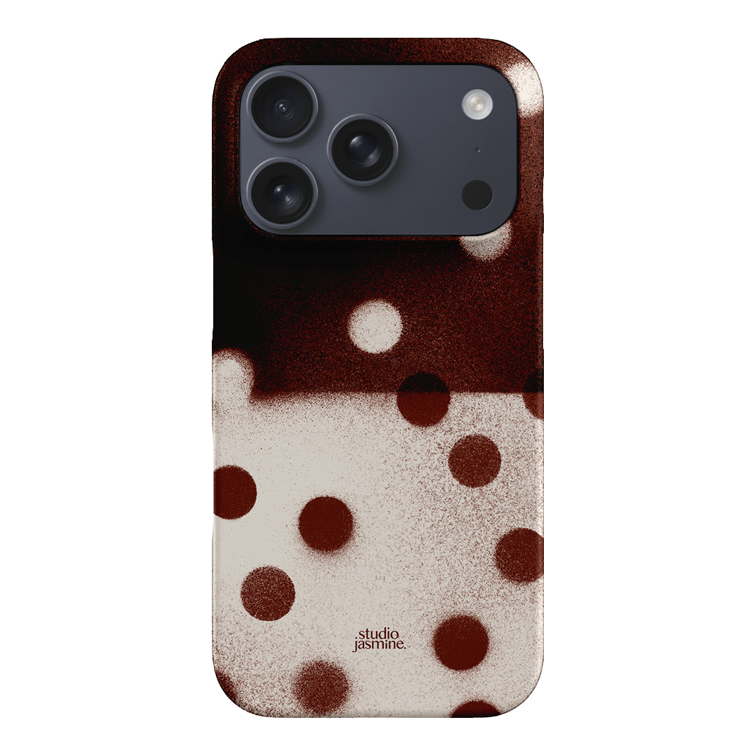 Espresso Polka Dot Printed Phone Cases iPhone 17 Pro / Snap by Jasmine Dowling - The Dairy