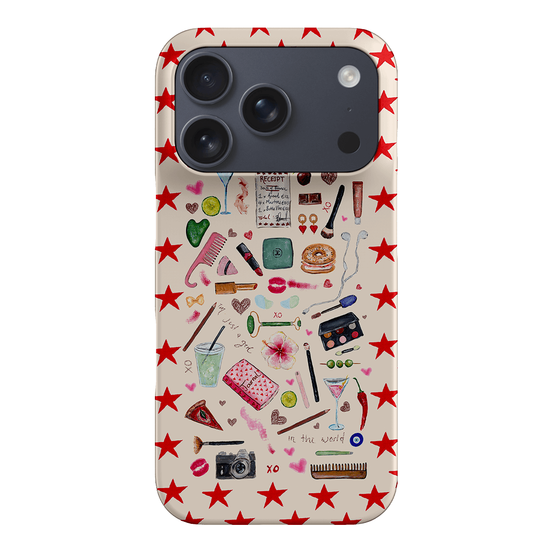 Just A Girl Printed Phone Cases iPhone 17 Pro / Snap by BG. Studio - The Dairy