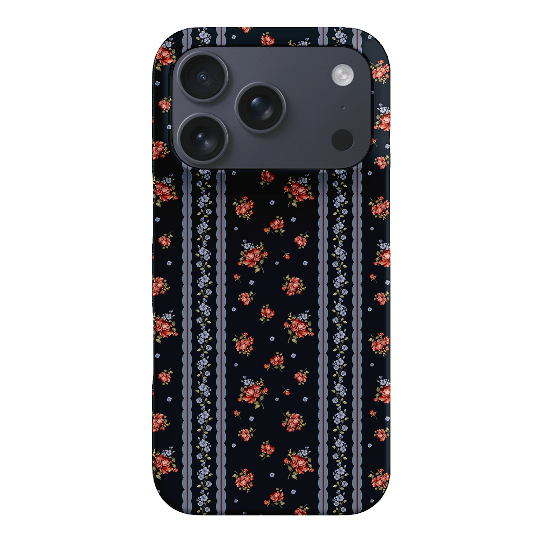 Midnight Stripe Printed Phone Cases iPhone 17 Pro / Snap by Kasiags Art - The Dairy