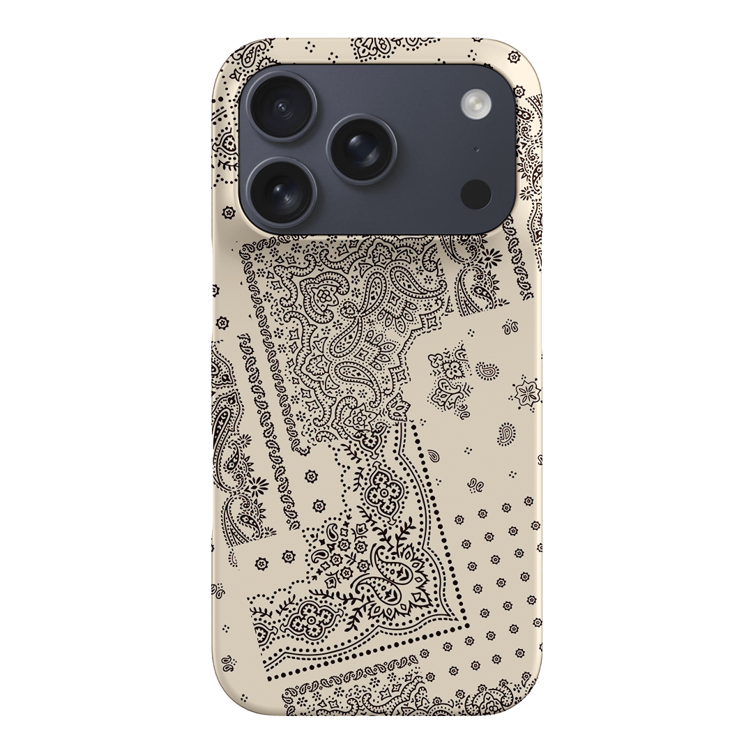 Paisley Ecru Printed Phone Cases iPhone 17 Pro / Snap by The Dairy - The Dairy