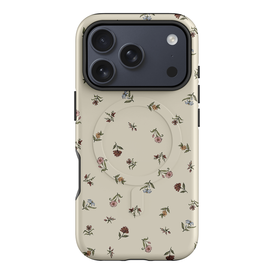 Butter Ditsy Printed Phone Cases iPhone 17 Pro / Armoured MagSafe by Veronica Tucker - The Dairy