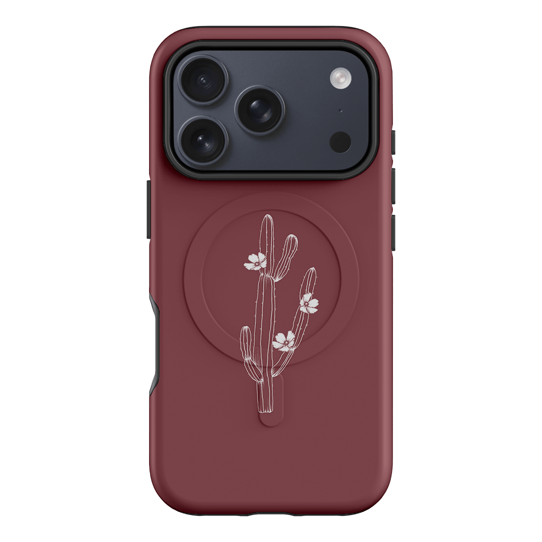 Cactus Flower Printed Phone Cases iPhone 17 Pro / Armoured MagSafe by Typoflora - The Dairy