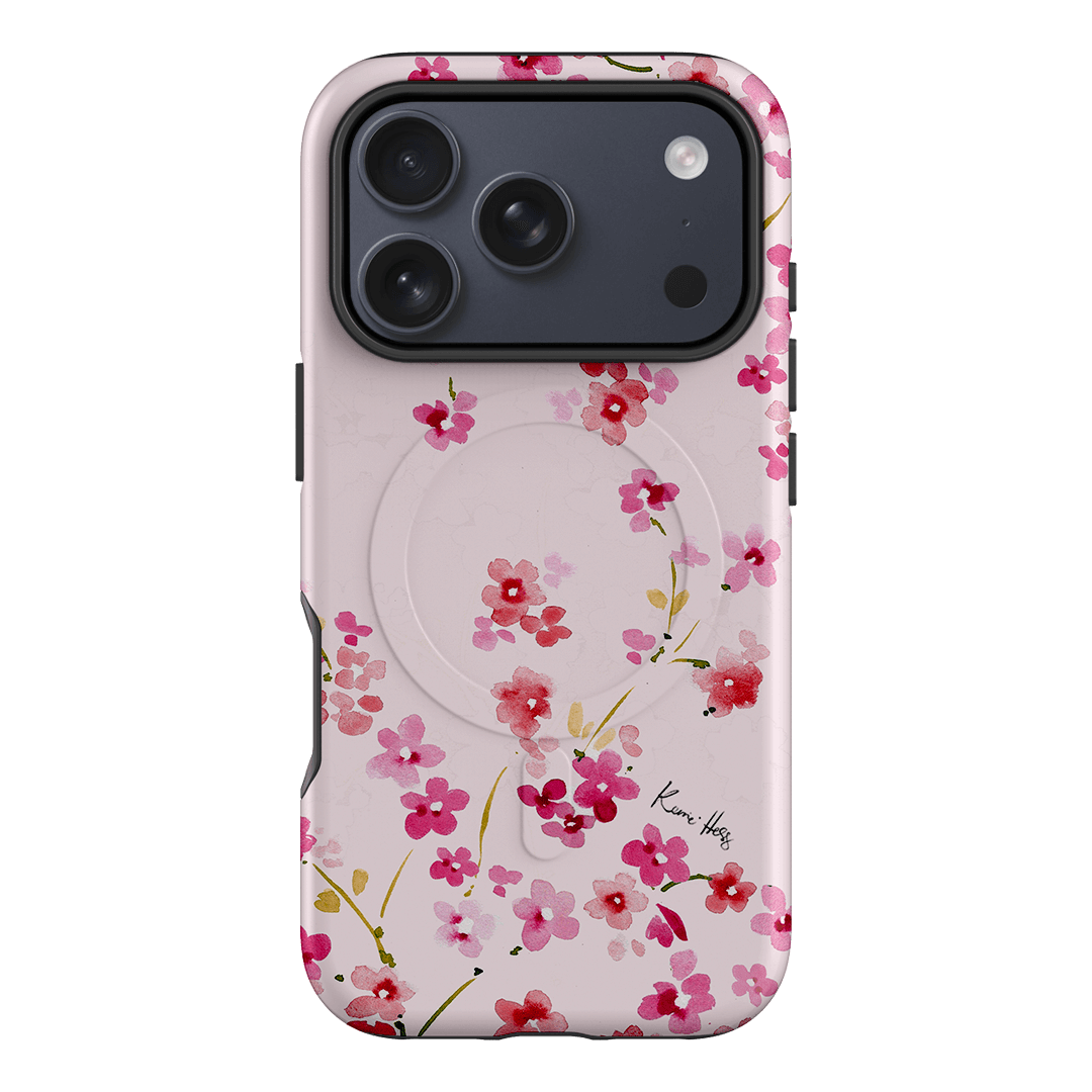 Cherry Blossom Printed Phone Cases iPhone 17 Pro / Armoured MagSafe by Kerrie Hess - The Dairy