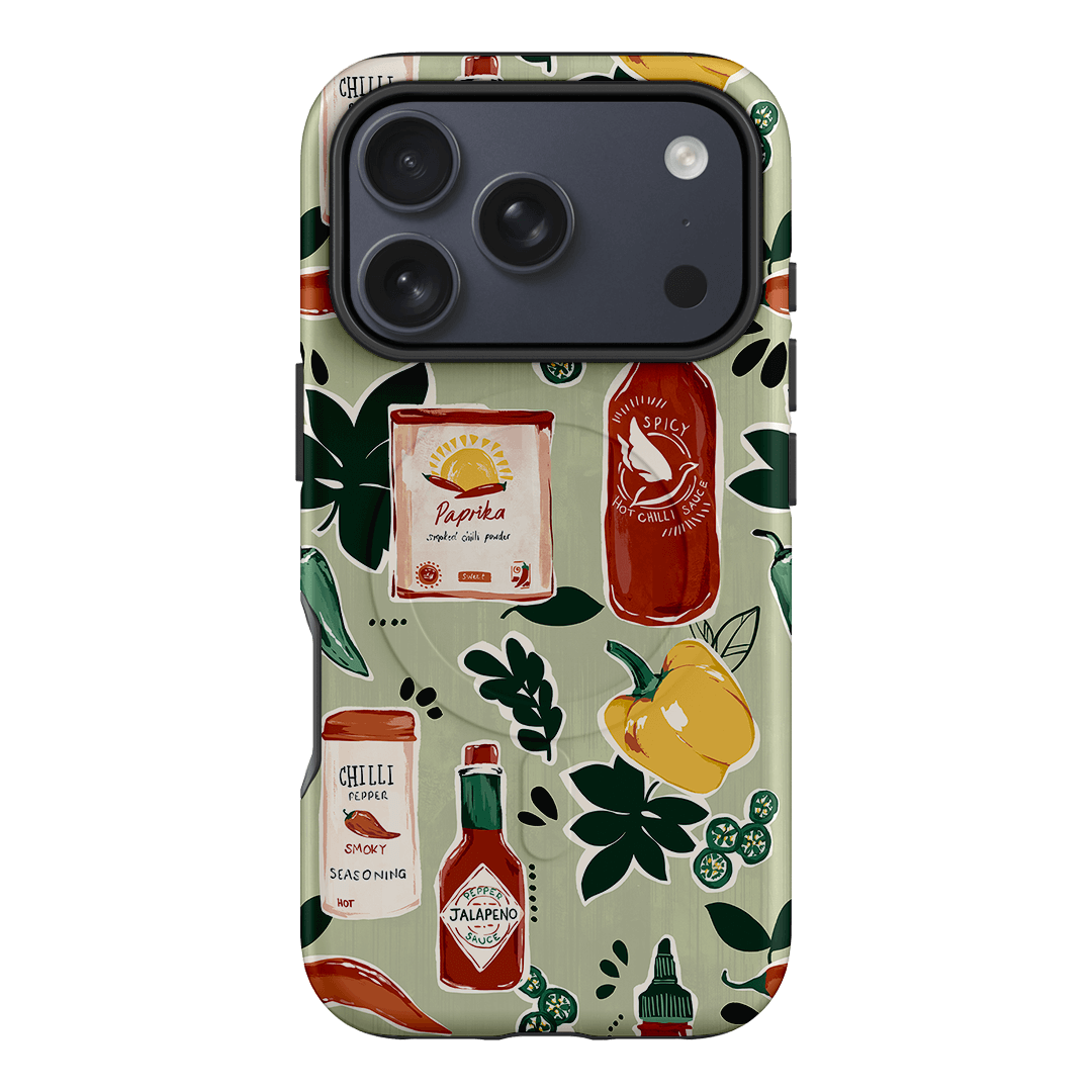 Chilli Pepper Printed Phone Cases iPhone 17 Pro / Armoured MagSafe by Charlie Taylor - The Dairy