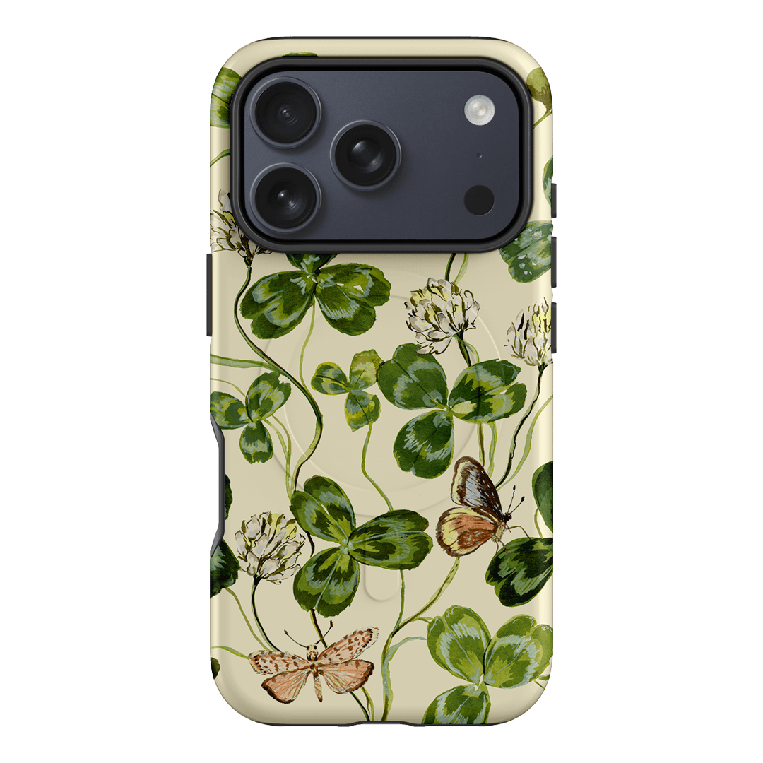 Clover & Butterflies Printed Phone Cases iPhone 17 Pro / Armoured MagSafe by Ellie Mae - The Dairy